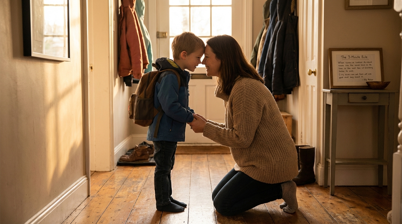Psikolojide 3 dakika kuralı, ebeveyn çocuk güvenli bağlanma anı.