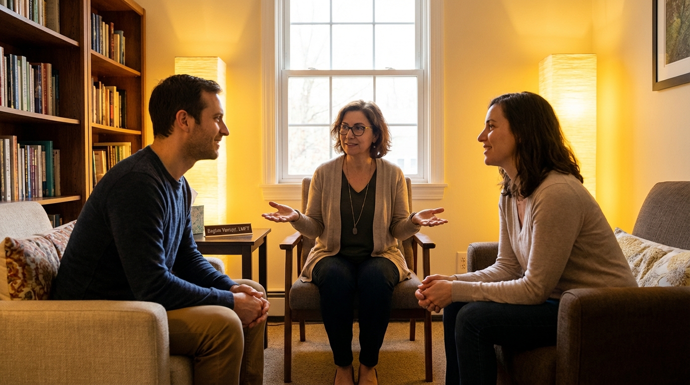 Çift terapisi yöntemleri, ilişki danışmanlığı ve sağlıklı iletişim.