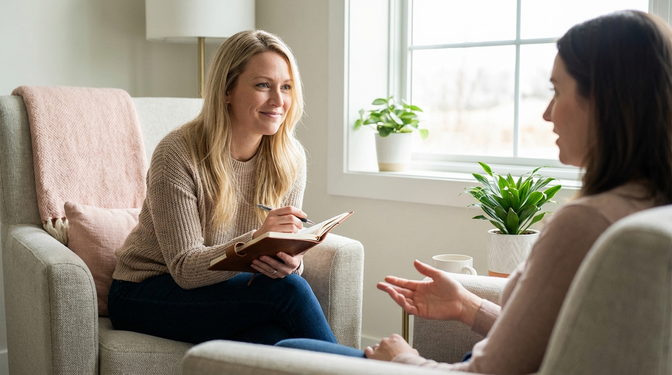 İlk bireysel danışmanlık görüşmesinde yapılan ön görüşme ve değerlendirme süreci.