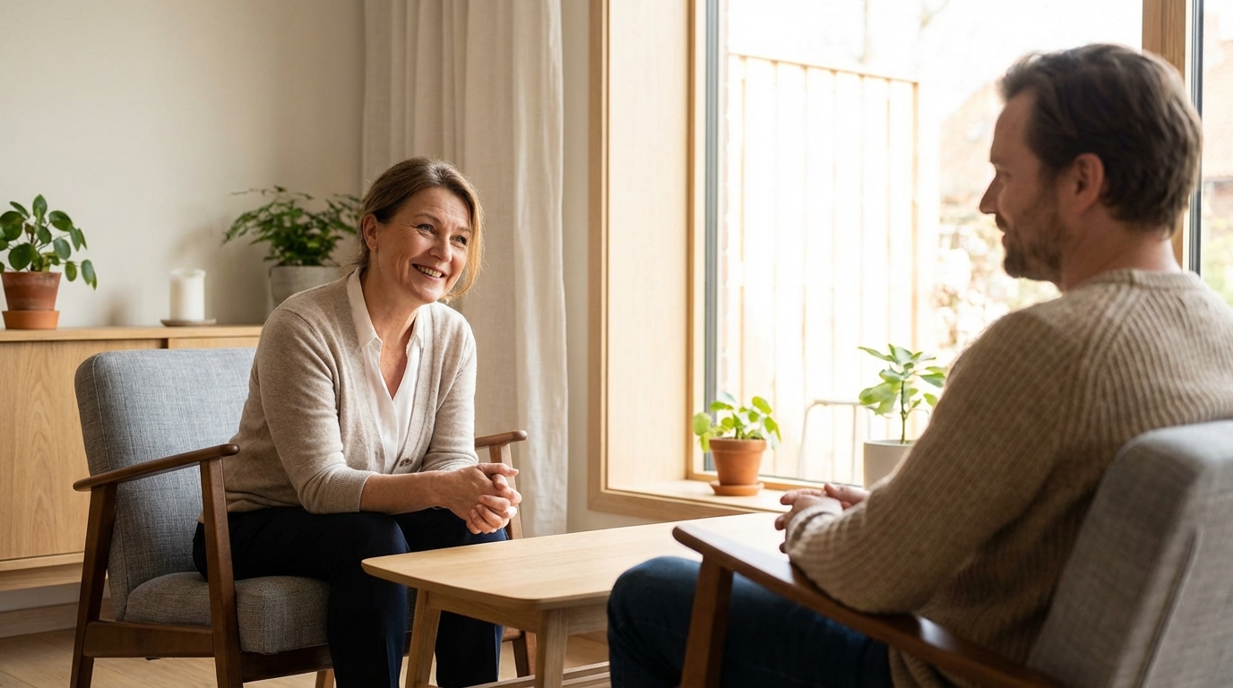 Atatürk Mahallesi psikolog ofisinde bireysel danışmanlık seansı ve güvenli ortam.